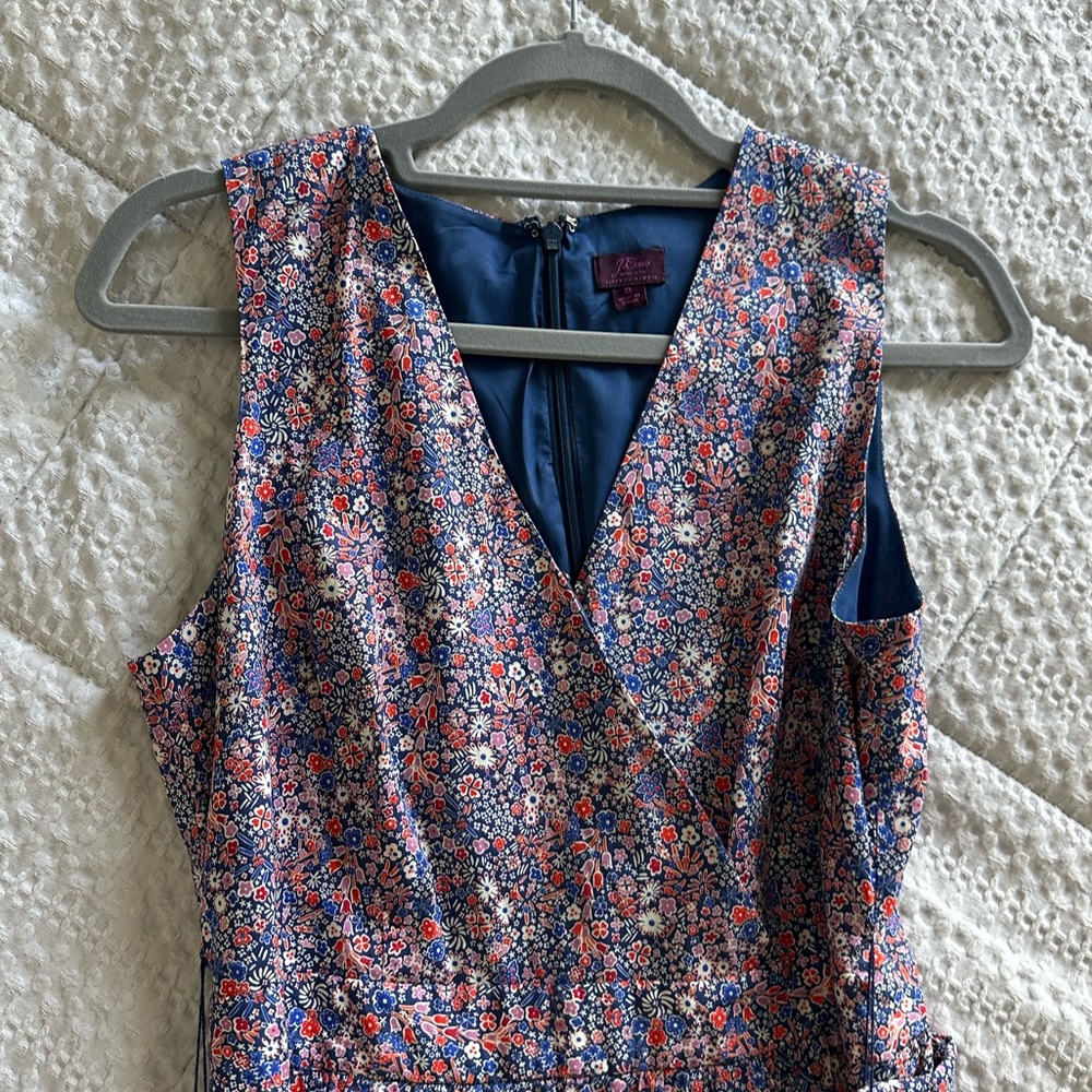 JCrew Liberty floral dress SZ 8 worn once - Picture 2 of 6